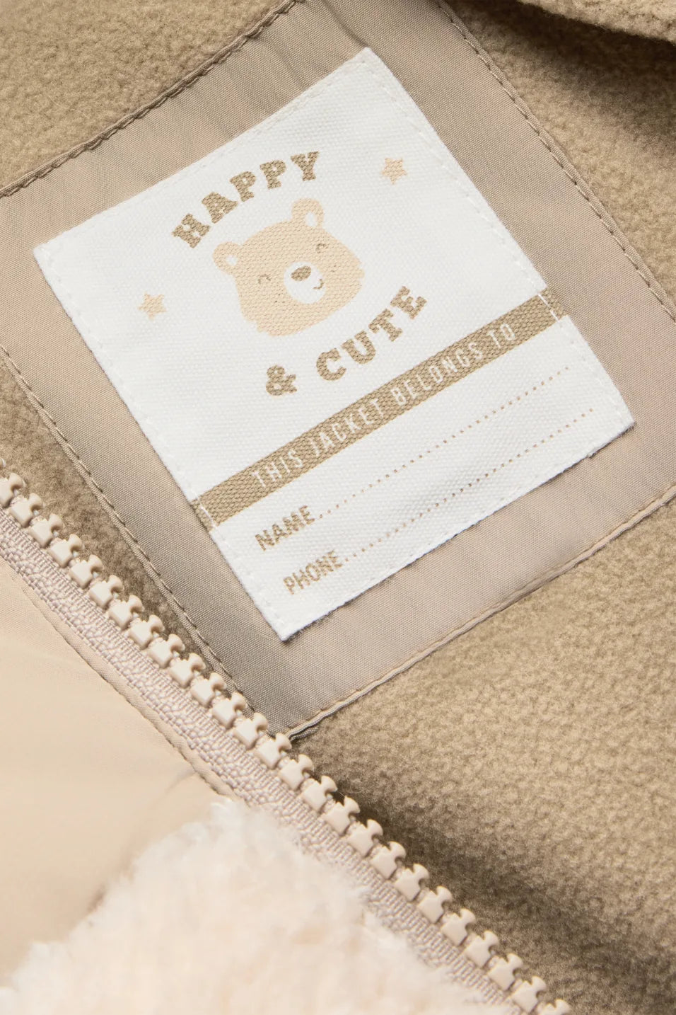 Bear - Teddy Jacket with Hood - Lined