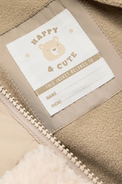 Bear - Teddy Jacket with Hood - Lined