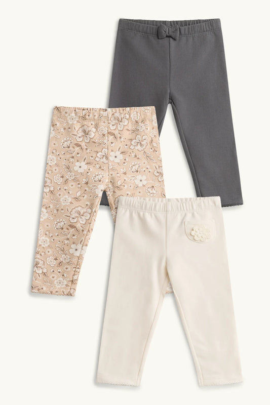 Flowers - Pack of 3 leggings