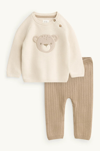 Bear - Baby knit outfit