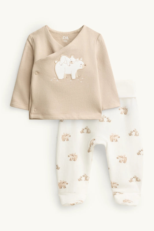 Bear - Baby Pyjamas - Plush Lined