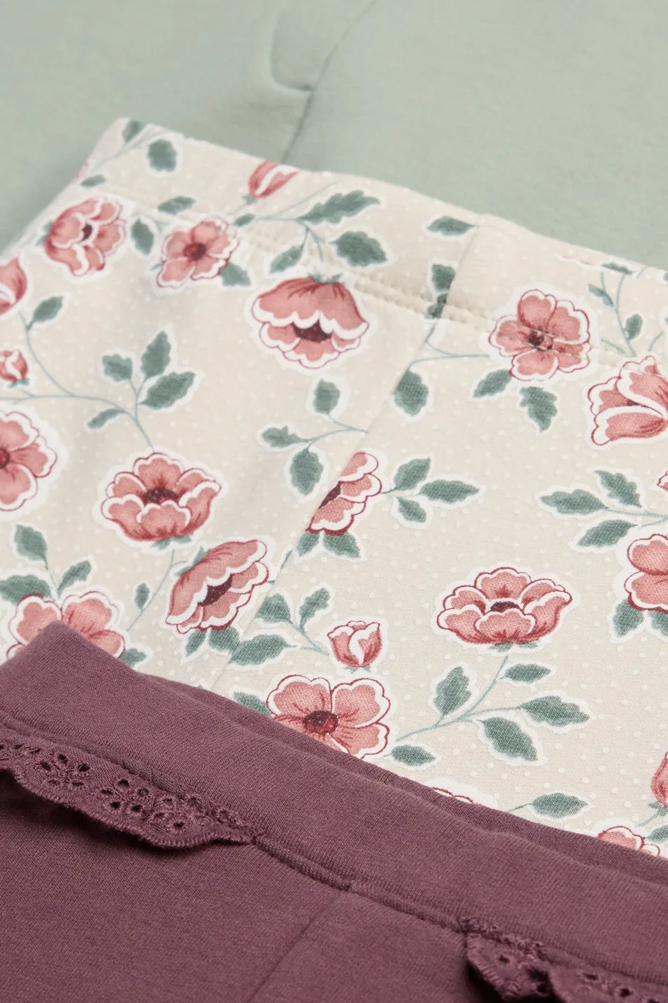 Flowers - Pack of 3 thermal leggings