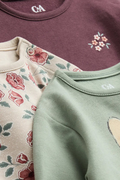 Bunnies and Flowers - Pack of 3 Sweatshirts