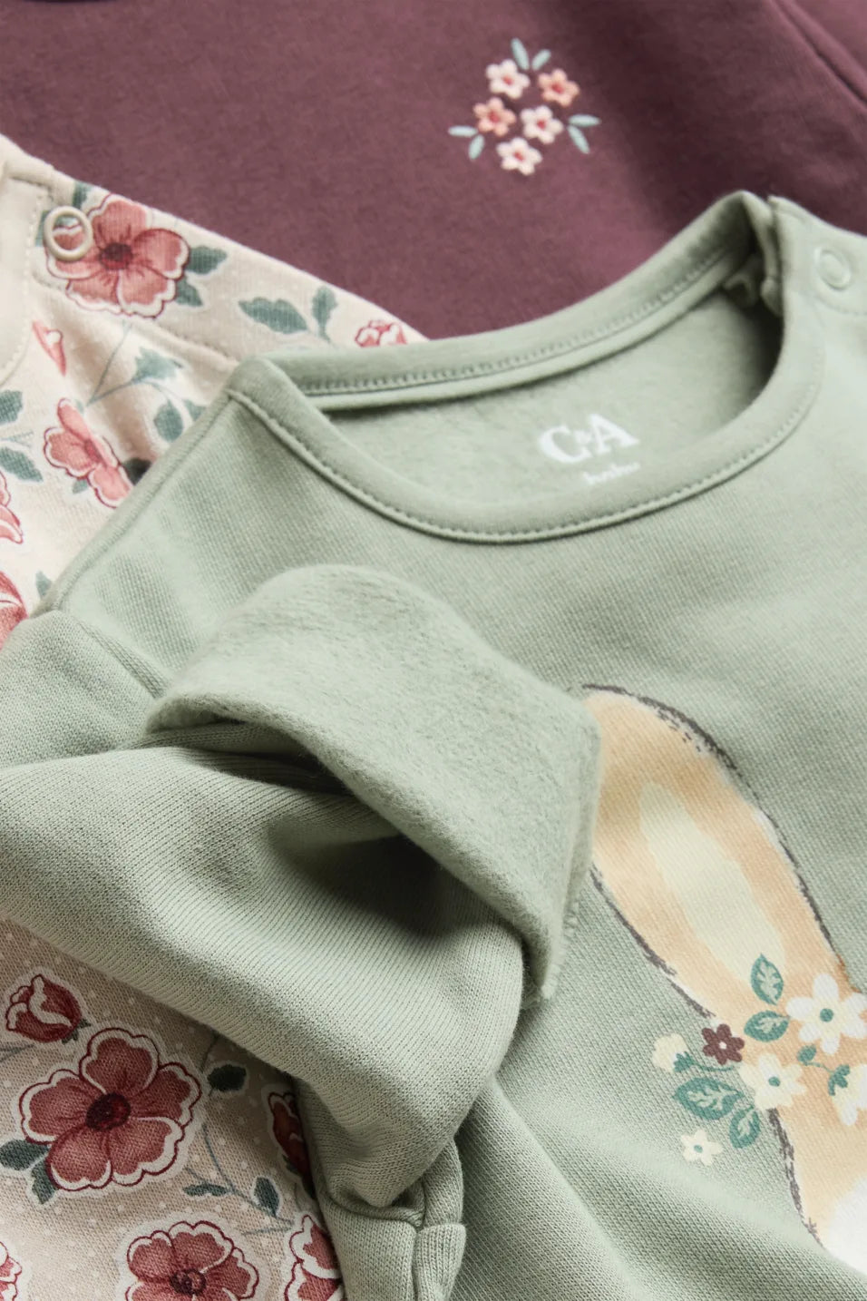 Bunnies and Flowers - Pack of 3 Sweatshirts