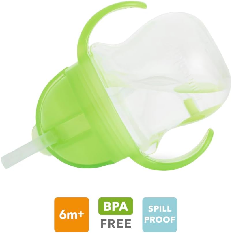 Munchkin Any Angle Click Lock Weighted Straw Trainer Cup - 6m+, Green