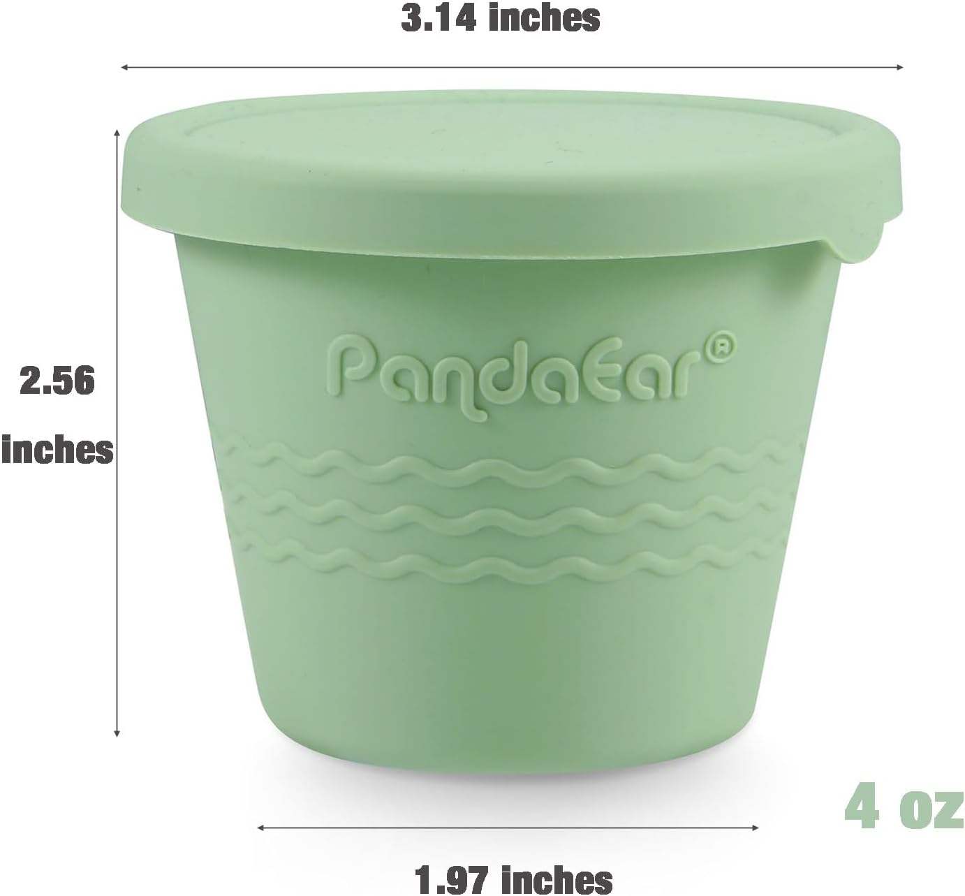 Reusable  Silicone Baby Food Storage Containers - 120 ml