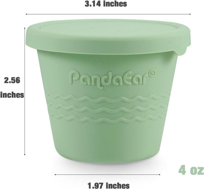 Reusable  Silicone Baby Food Storage Containers - 120 ml
