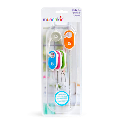 Munchkin Details Cleaning Brush Set - Pack of 4