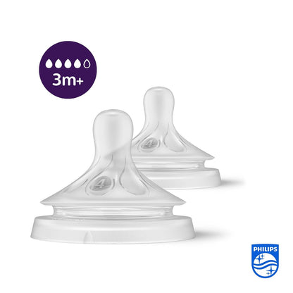 Philips Avent Natural Response 3m+ teats - pack of 2