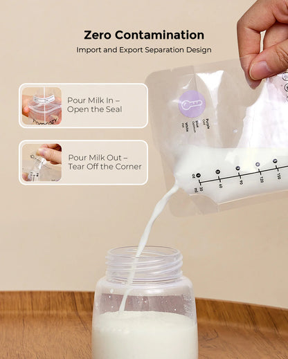 Momcozy - Breast Milk Storage Bags, 50 Pieces