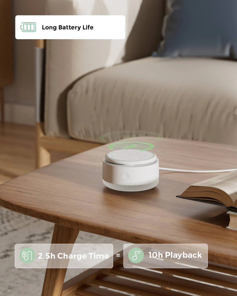 Momcozy Baby Sound Machine - Cold Light