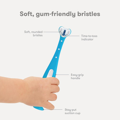 Frida Baby Triple-Angle Toothhugger Training Toothbrush - Blue