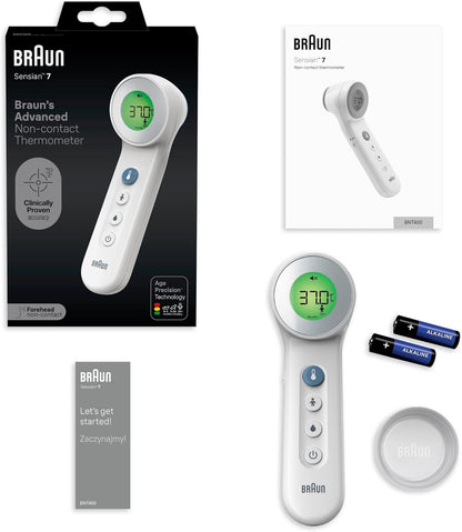 Braun Sensian 7 Forehead 3-in-1 Non-Contact Thermometer - White