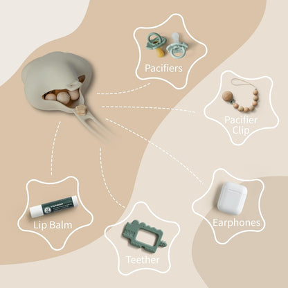 Silicone Dummy Box for On the Go - Star Design