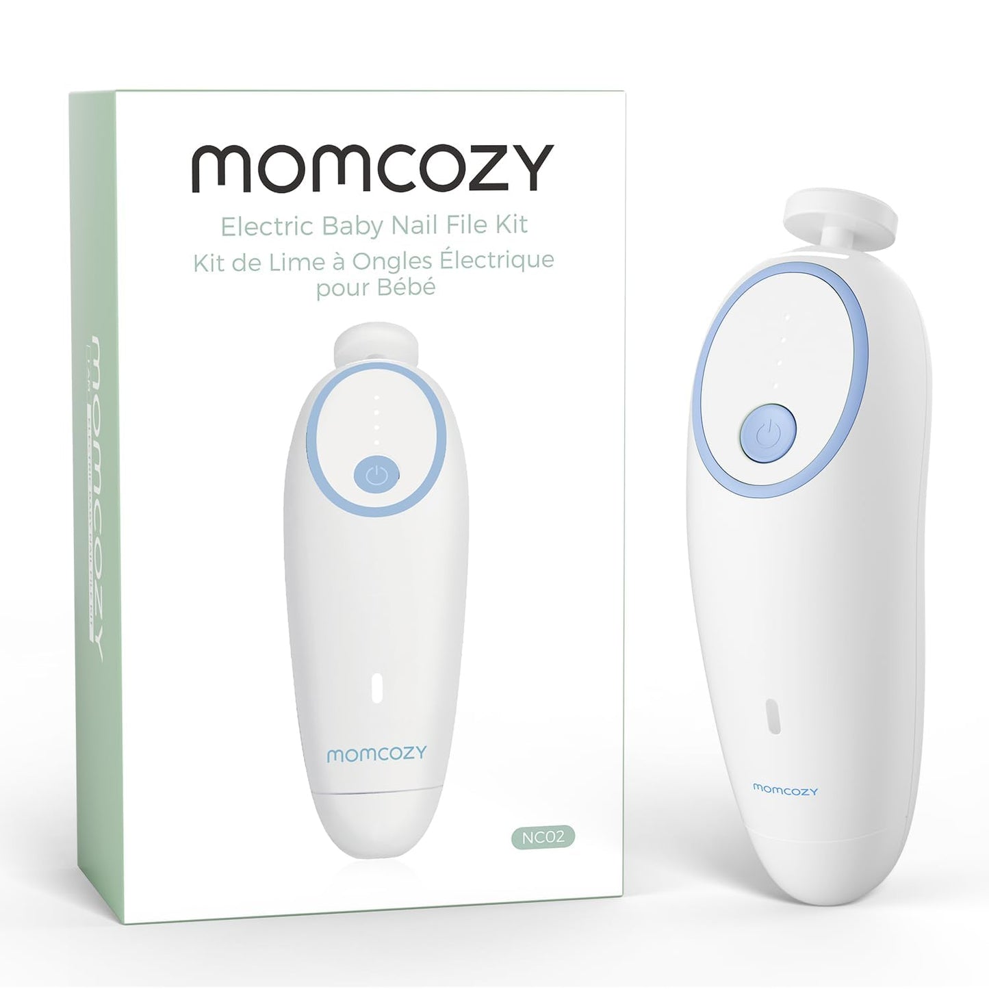 Momcozy Electric Baby Nail File - Low Noise - Blue