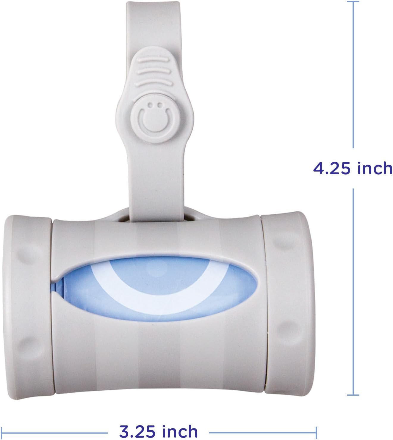 Ubi Retractable On the Go Diaper Bag Dispenser, Lavender Scented, Grey