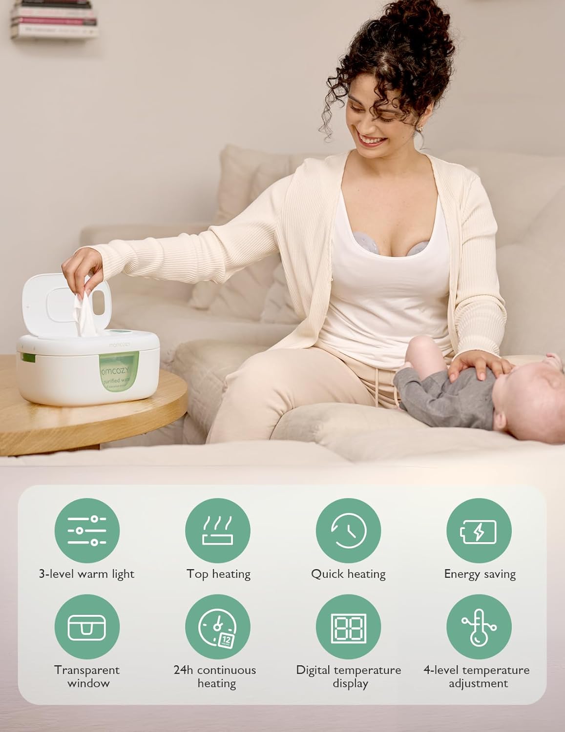 Momcozy Large Capacity Baby Wipe Warmer