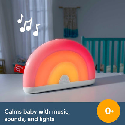 Fisher-Price Soothe & Glow Rainbow Sound Machine with Music and Lights