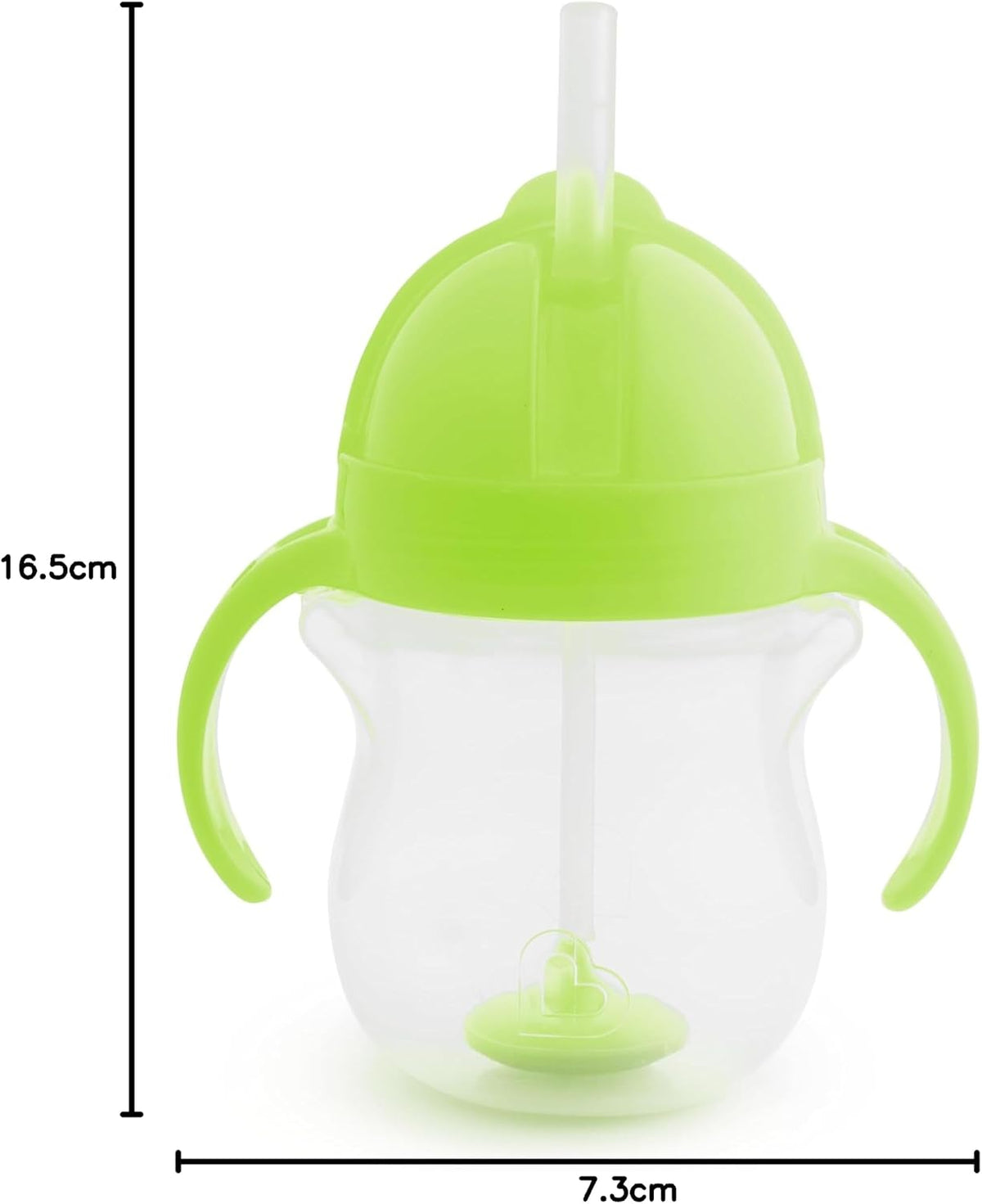 Munchkin Any Angle Click Lock Weighted Straw Trainer Cup - 6m+, Green
