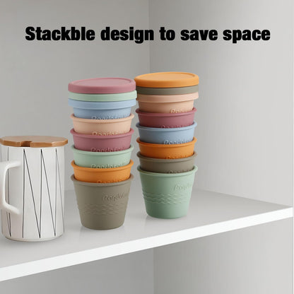 Reusable  Silicone Baby Food Storage Containers - 120 ml
