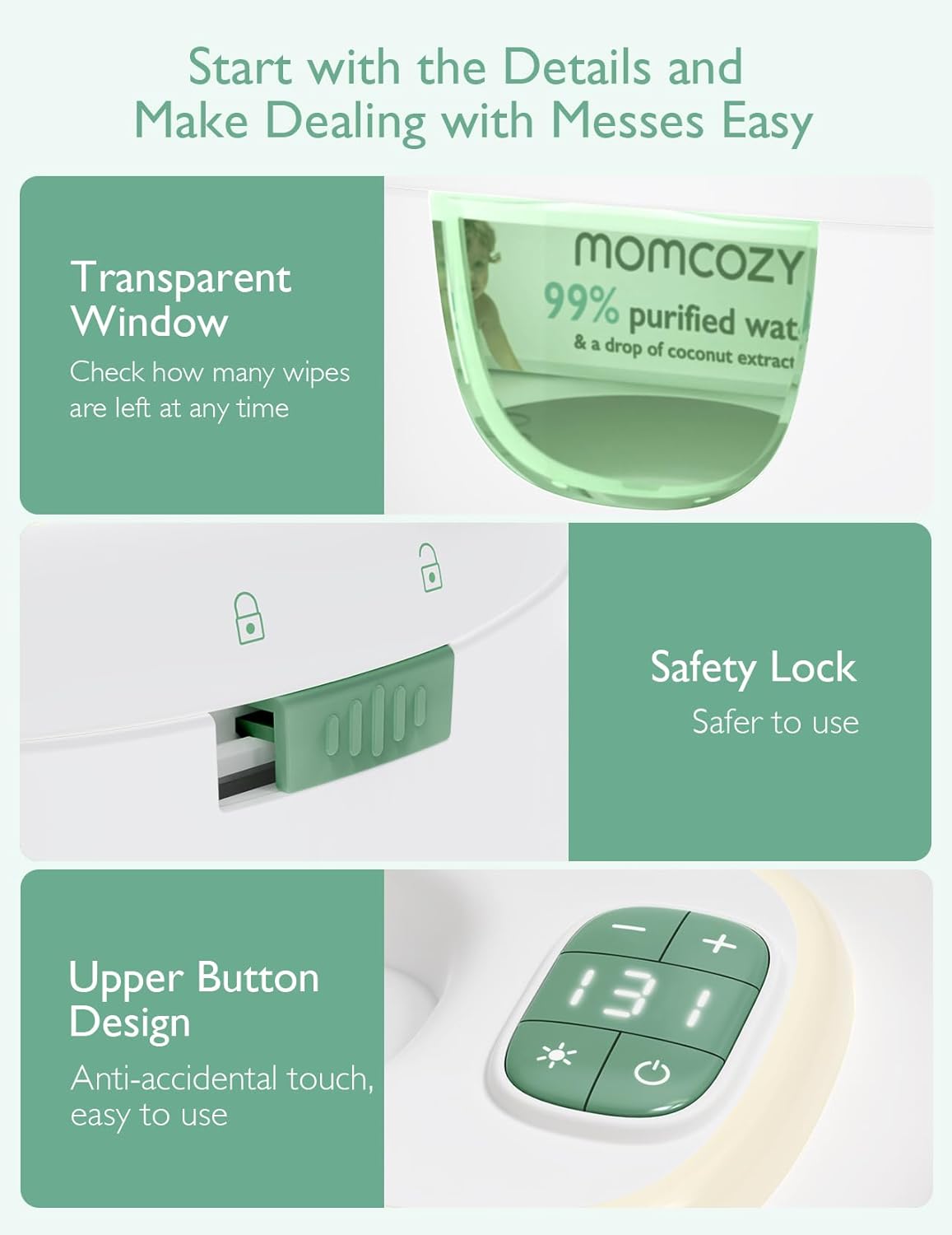 Momcozy Large Capacity Baby Wipe Warmer