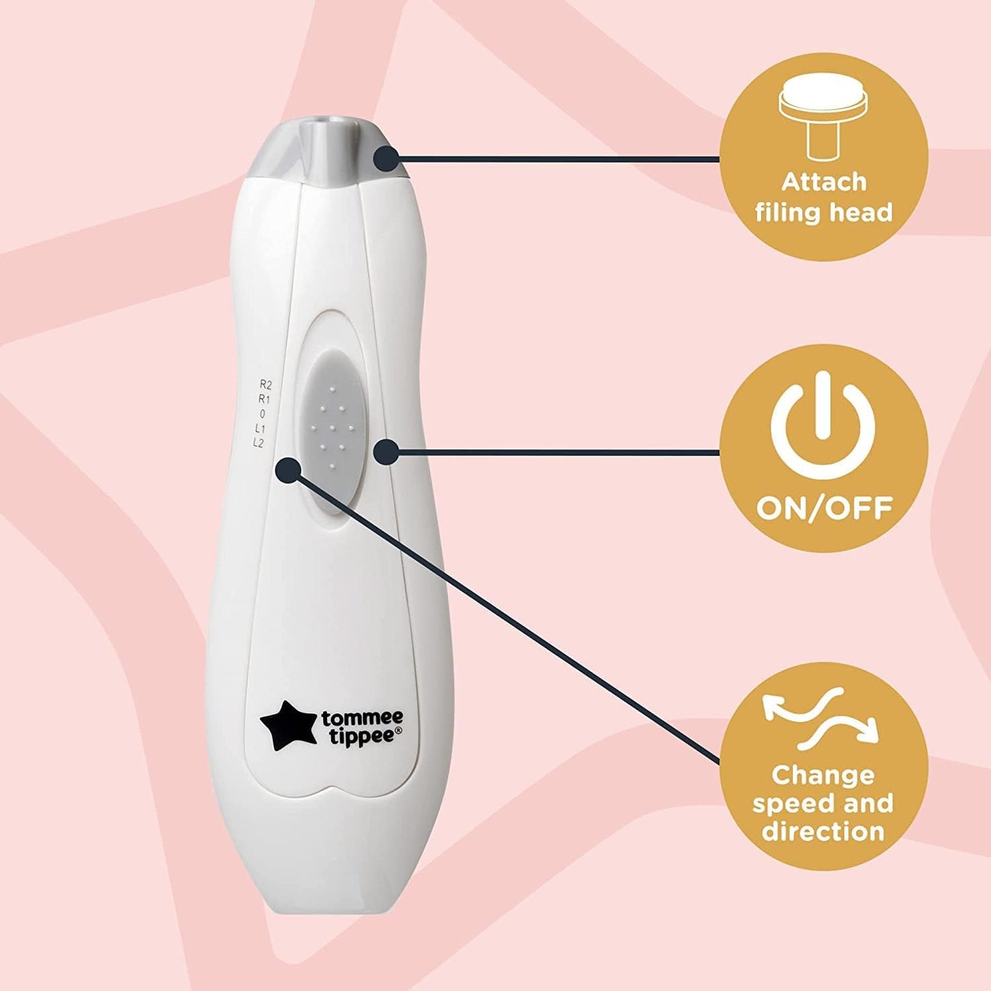 Tommee Tippee Electric Baby Nail File Trimmer