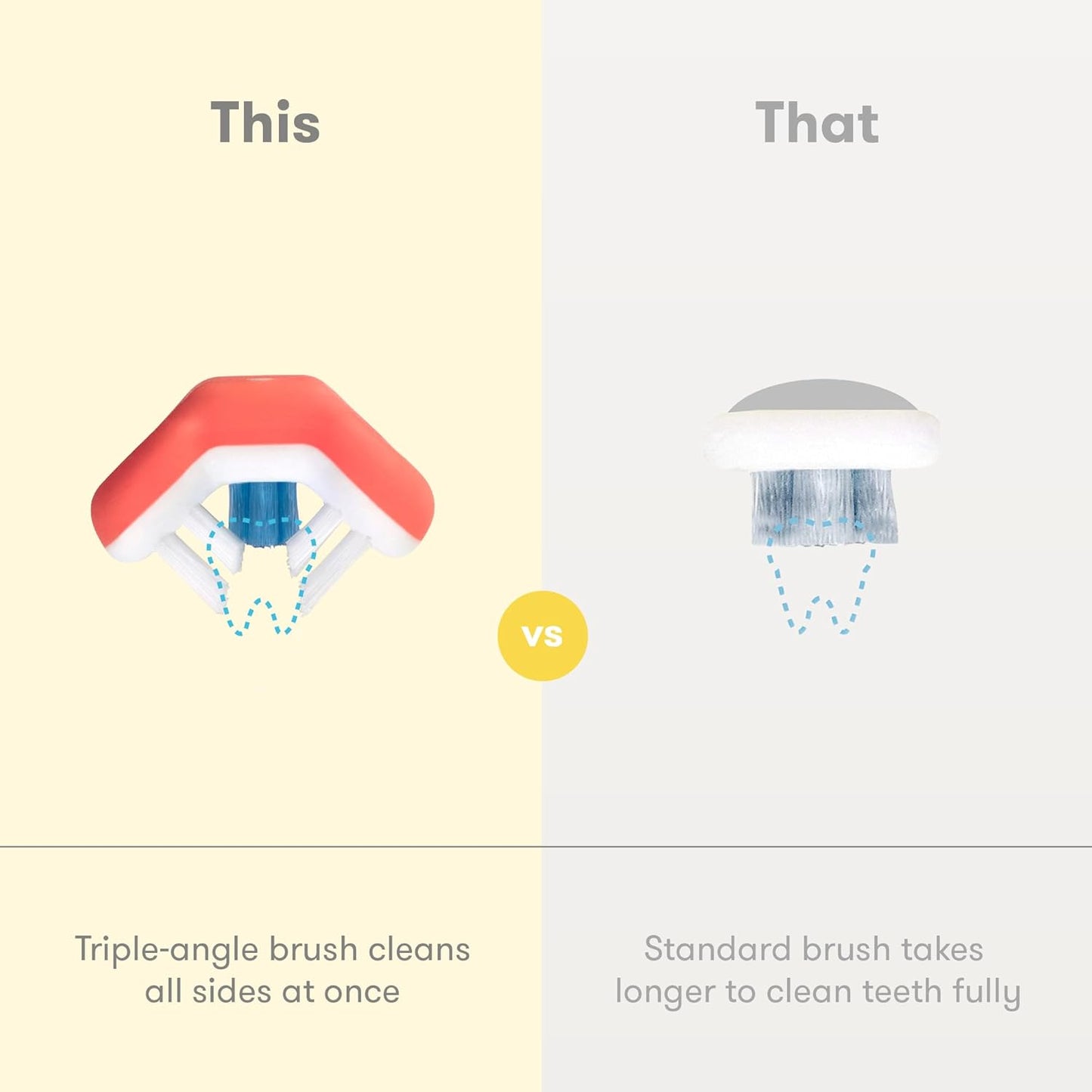 Frida Baby Triple-Angle Toothhugger Training Toothbrush - Pink