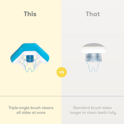 Frida Baby Triple-Angle Toothhugger Training Toothbrush - Blue