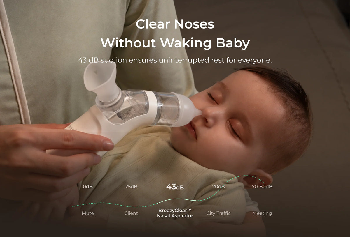 Momcozy BreezyClear 2-in-1 Spray & Suction Electric Nasal Aspirator