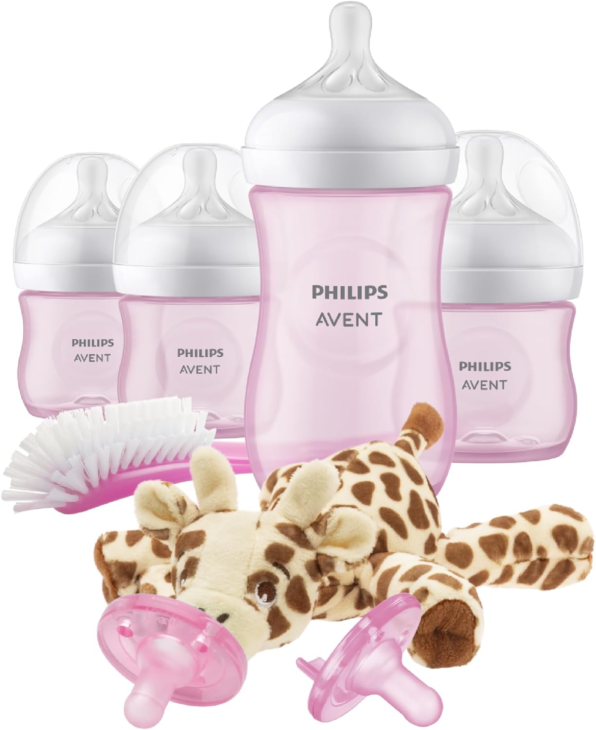 Philips AVENT Natural Response Baby Bottle, Pink Gift Set