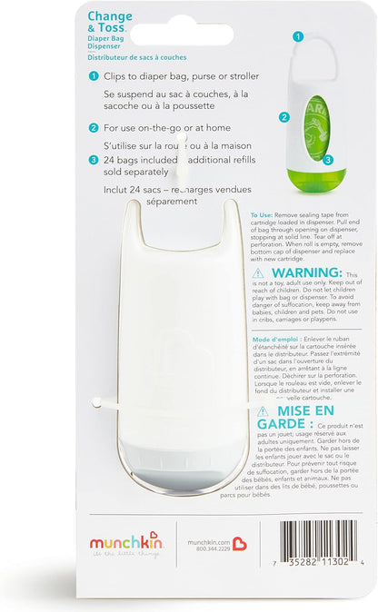 Munchkin Arm and Hammer, Diaper Bag Dispenser - Blue