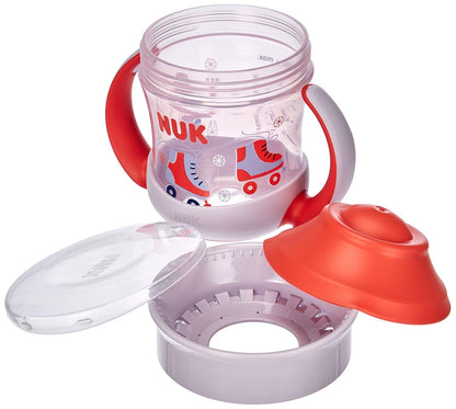 NUK Mini Magic Drinking Cup - 360° Drinking Rim - 160 ml - 6+ Months, Red