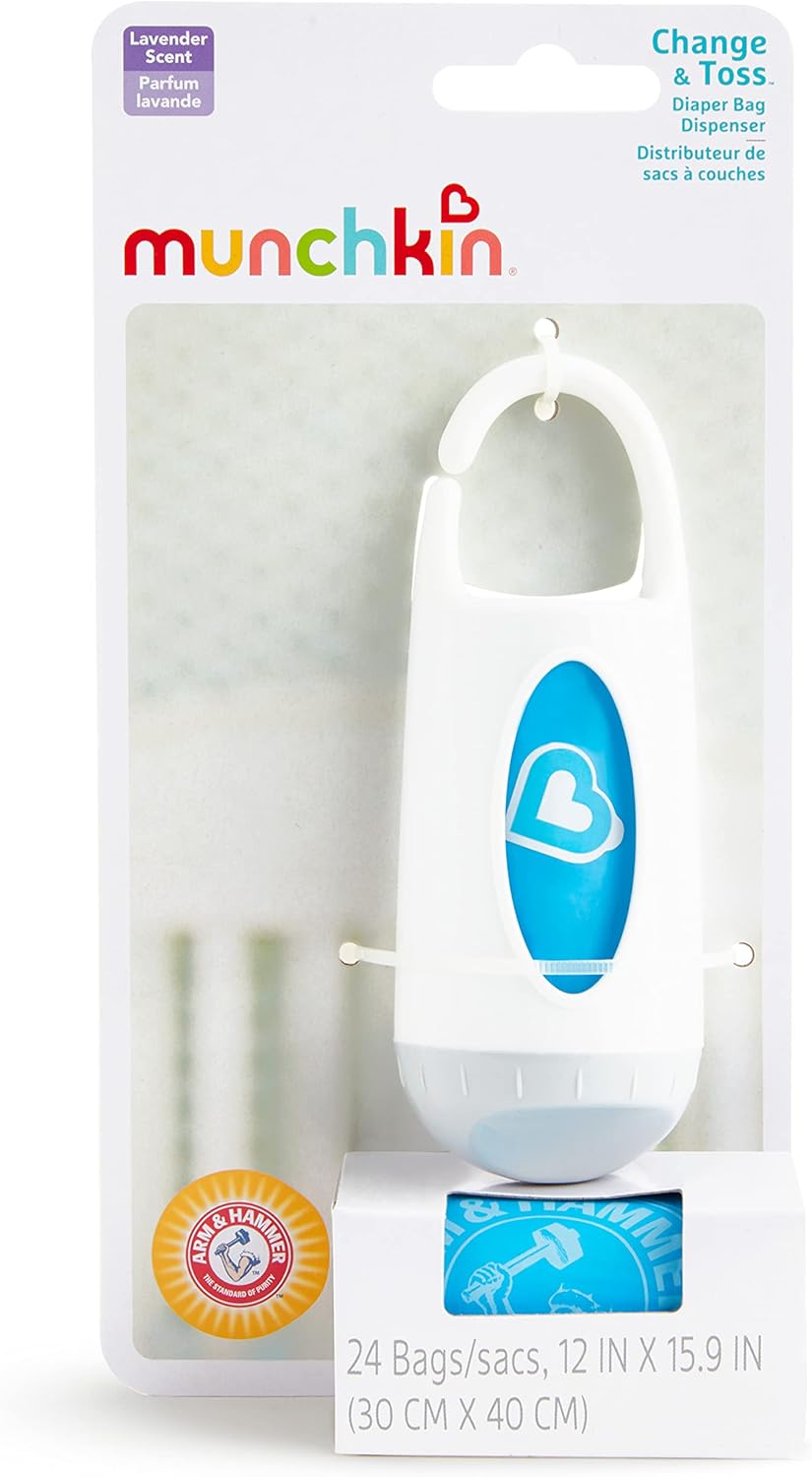 Munchkin Arm and Hammer, Diaper Bag Dispenser - Blue