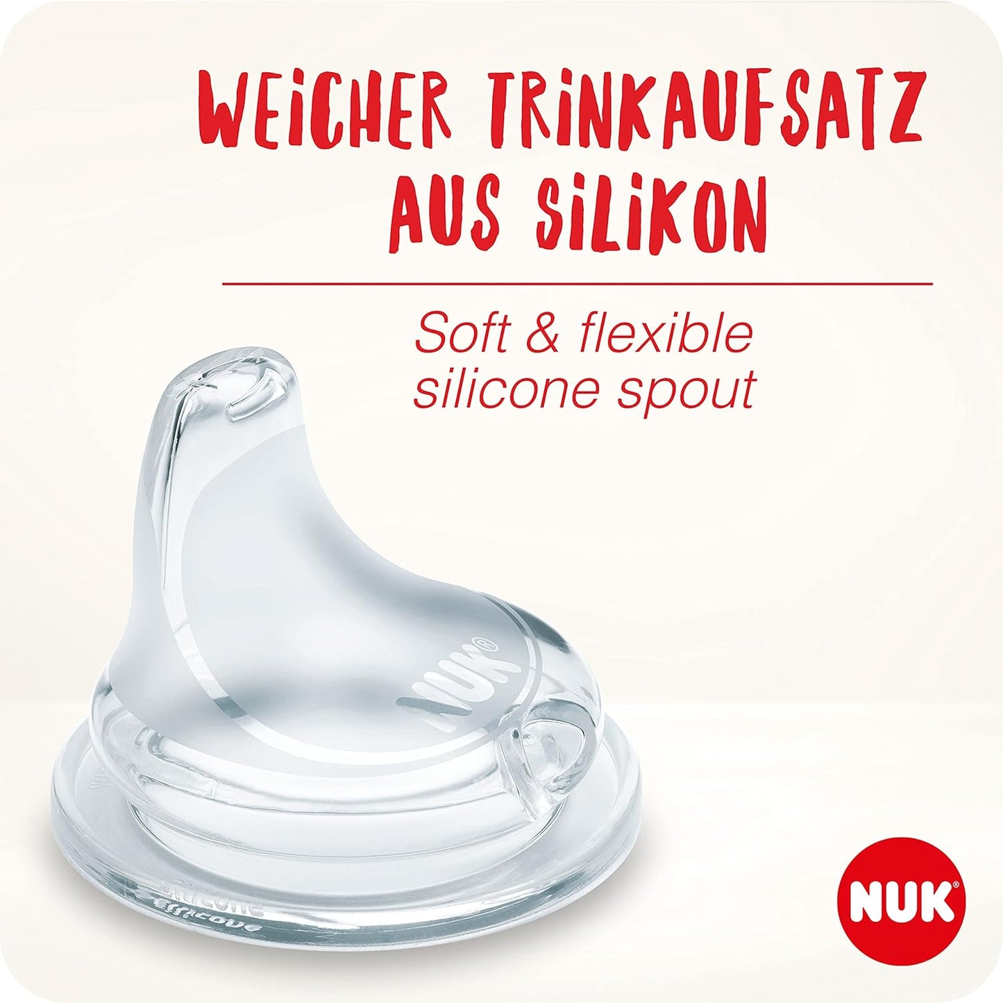 NUK First Choice+ Drinking Bottle - Red Minnie Mouse