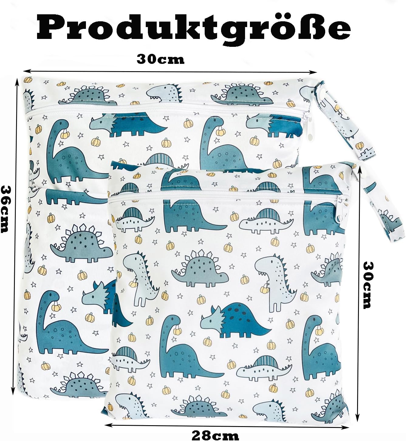 Pack of 2 Wetbag - Blue Dino
