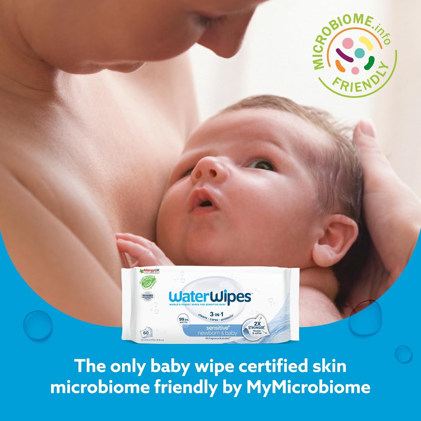 Baby waterwipes - 60 wipes