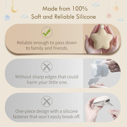 Silicone Dummy Box for On the Go - Star Design