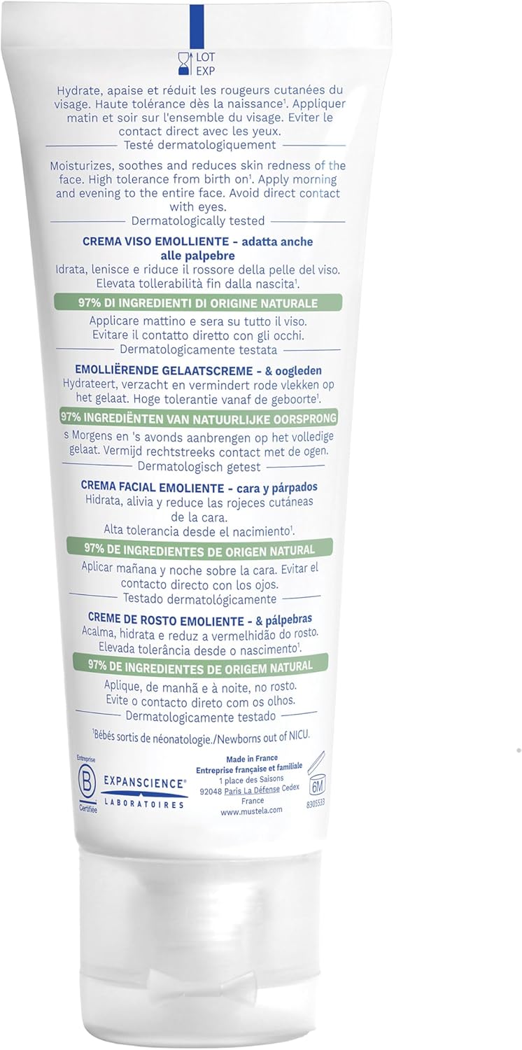 Mustela Stelatopia Emollient Face Cream - 40ml