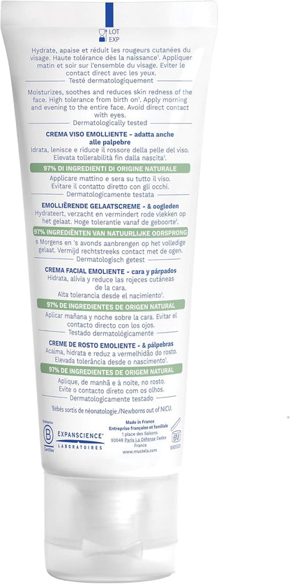 Mustela Stelatopia Emollient Face Cream - 40ml