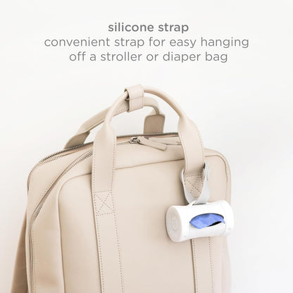 Ubi Retractable On the Go Diaper Bag Dispenser, Lavender Scented, White