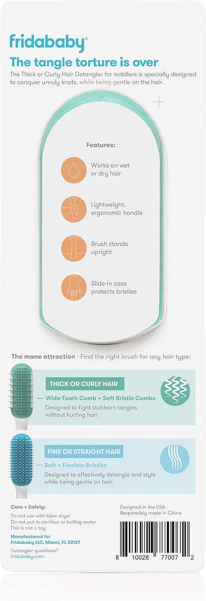 Fridababy - Thick Or Curly Hair Detangling Kids Brush