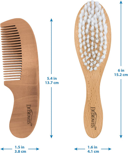 Dr. Brown's Soft and Safe Baby Brush + Comb