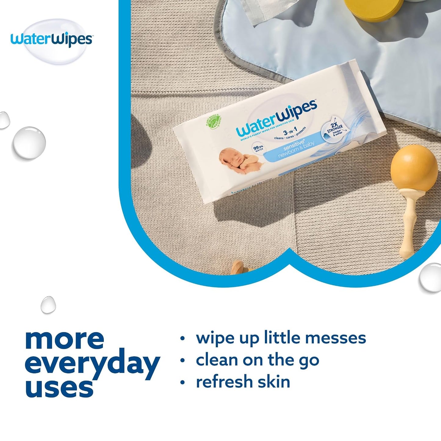 Baby waterwipes - 60 wipes