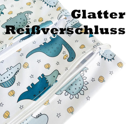 Pack of 2 Wetbag - Blue Dino