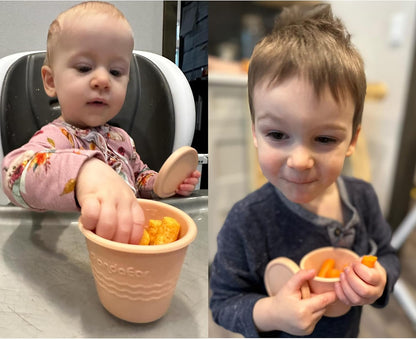 Reusable  Silicone Baby Food Storage Containers - 120 ml