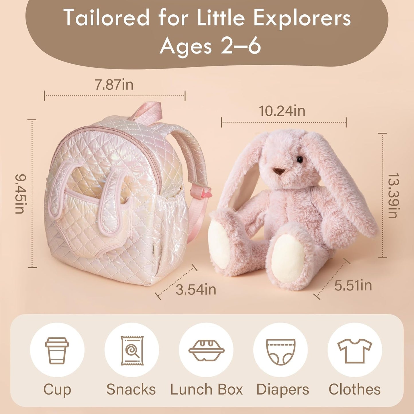 Hug & Go Bag - Rosie Hop the Bunny