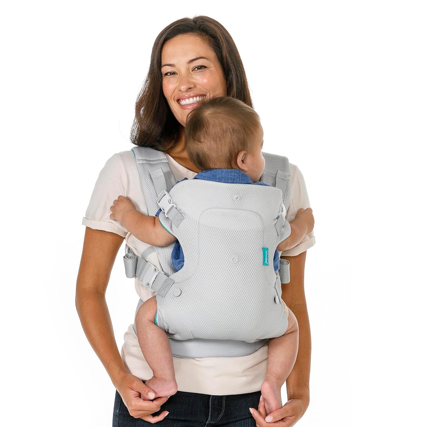 Infantino - Flip 4-in-1 Light & Airy Convertible Carrier - Light Gray