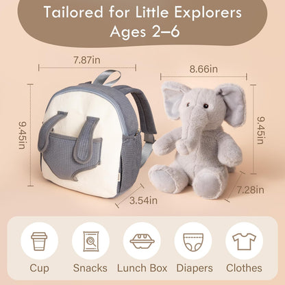 Hug & Go Bag - Babu the Elephant