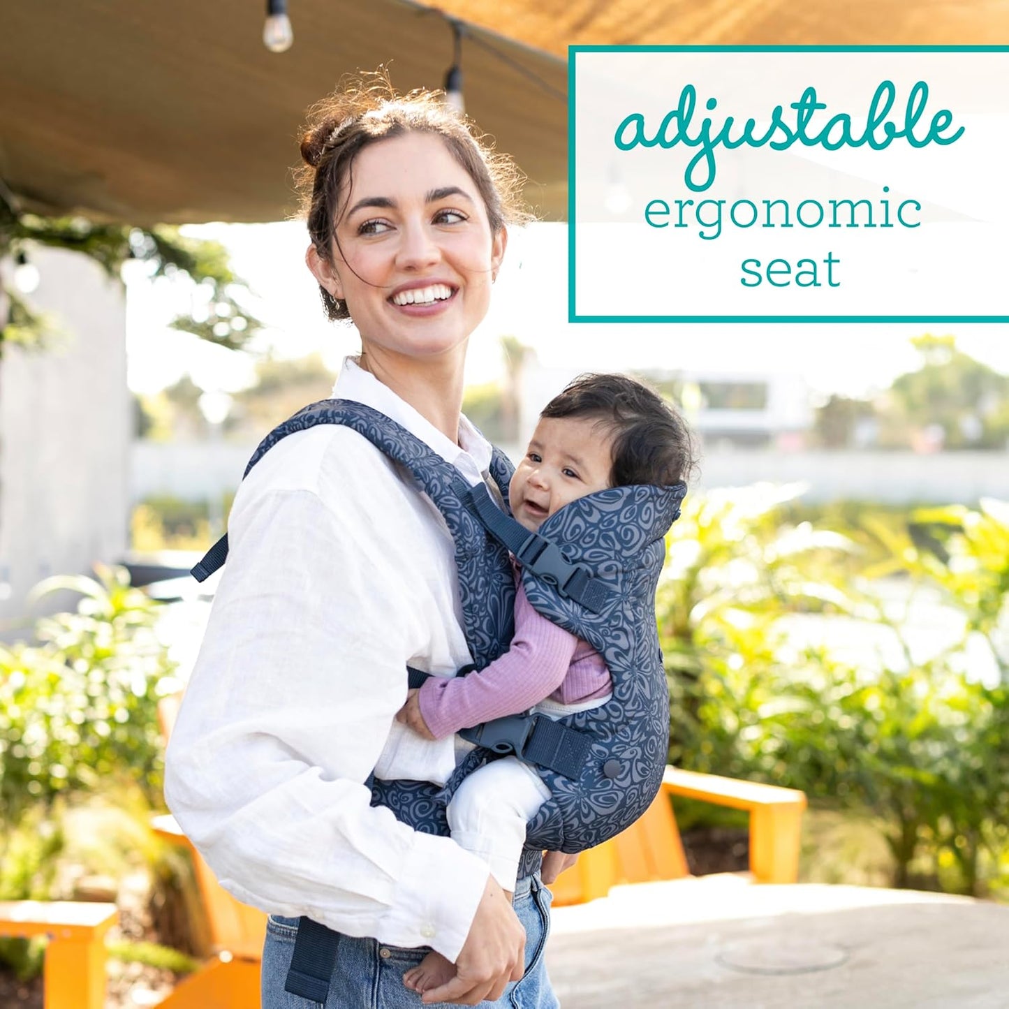 Infantino - Flip 4-in-1 Convertible Carrier - Navy Floral