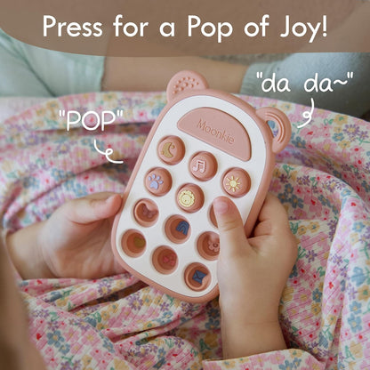 Silicone Phone Press Toy - Blush